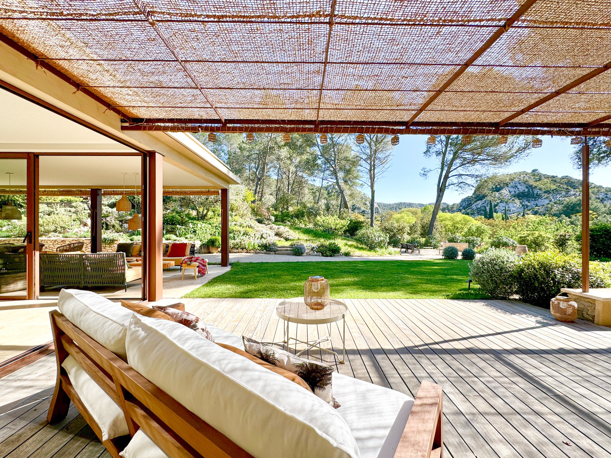 Zone de détente du Mas de Rampale maison provence